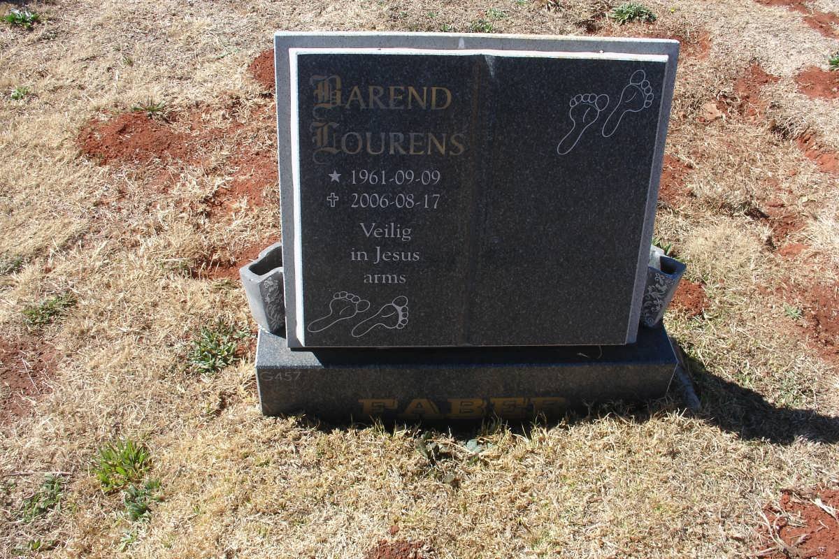 FABER Barend Lourens 1961-2006