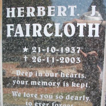 FAIRCLOTH Herbert J. 1937-2003