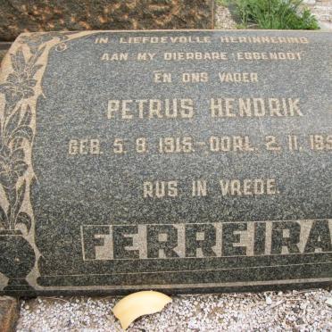 FERREIRA Petrus Hendrik 1915-1956