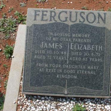 FERGUSON James -1948 &amp; Elizabeth -1972