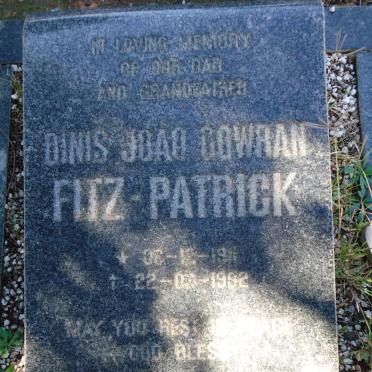 FITZ-PATRICK Dinis Joaq Cowran 1911-1992