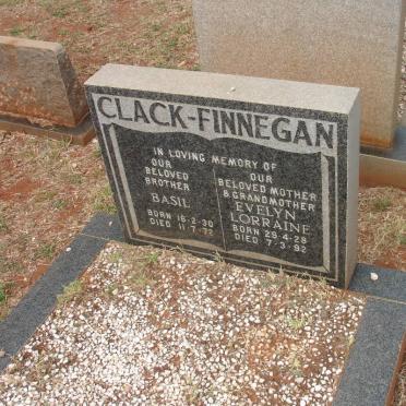 FINNEGAN Basil, Clack 1930-1972 &amp; Evelyn Lorraine 1928-1992