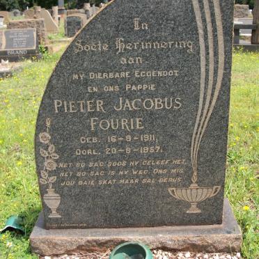 FOURIE Pieter Jacobus 1911-1957
