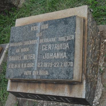 FOURIE Samuel Meyer 1870-1952 &amp; Gertruida Johanna 1875-1970
