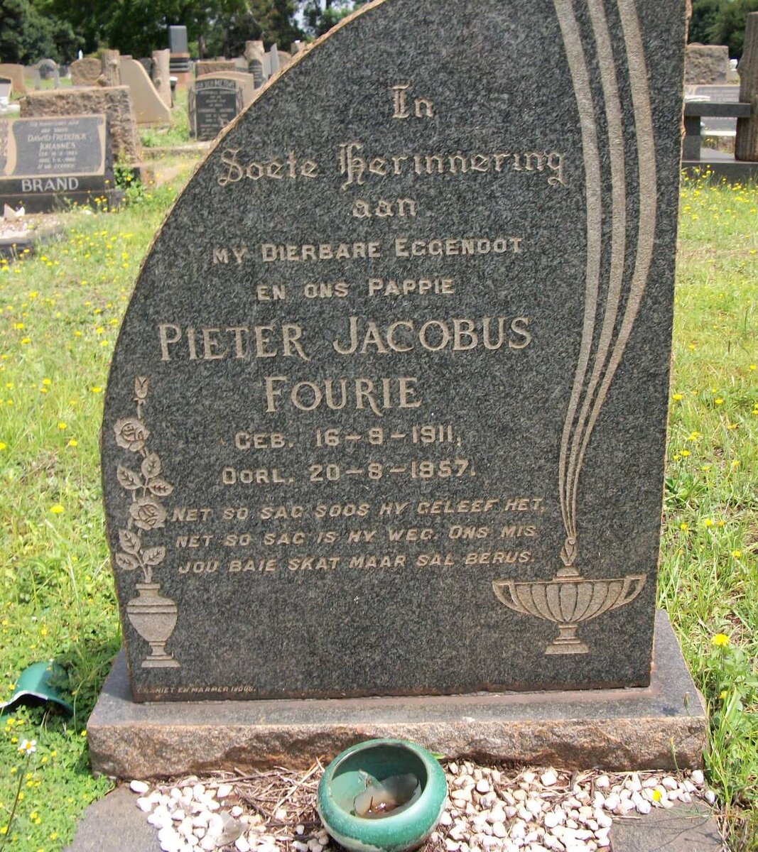 FOURIE Pieter Jacobus 1911-1957