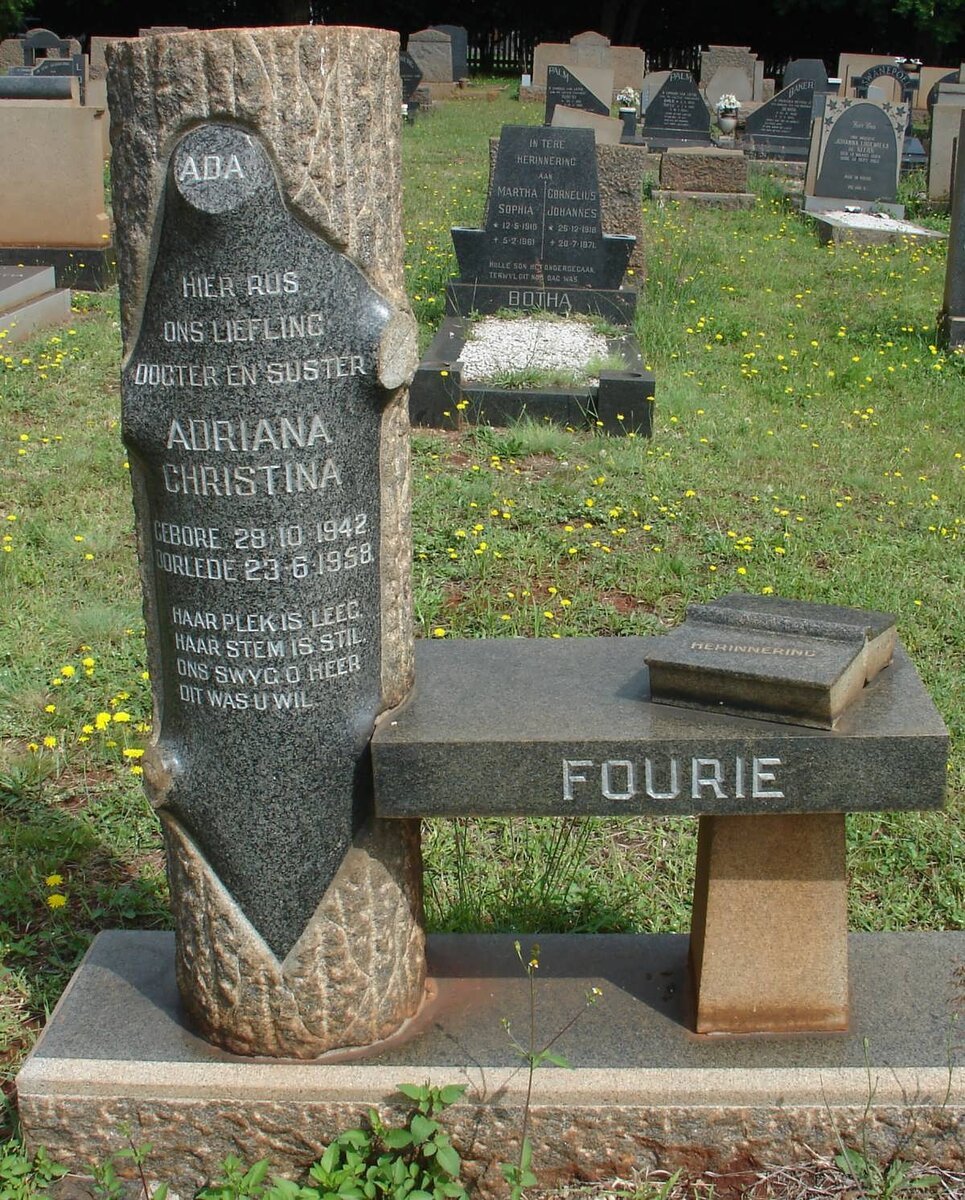 FOURIE Adriana Christina 1942-1958
