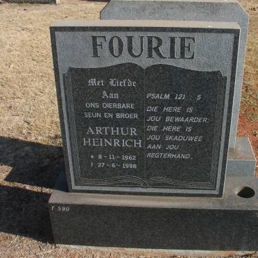 FOURIE Arthur Heinrich 1962-1998