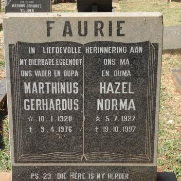 FOUCHE Louis Joachim 1914-1969 &amp; Susanna Louisa Maria 1918-2006 