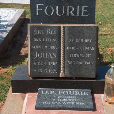 FOURIE O.P 1939-2009 :: FOURIE Johan 1956-1975