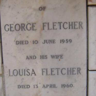 FLETCHER George -1959 &amp; Louisa -1960
