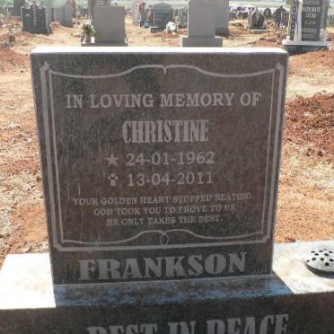 FRANKSON Christine 1962-2011