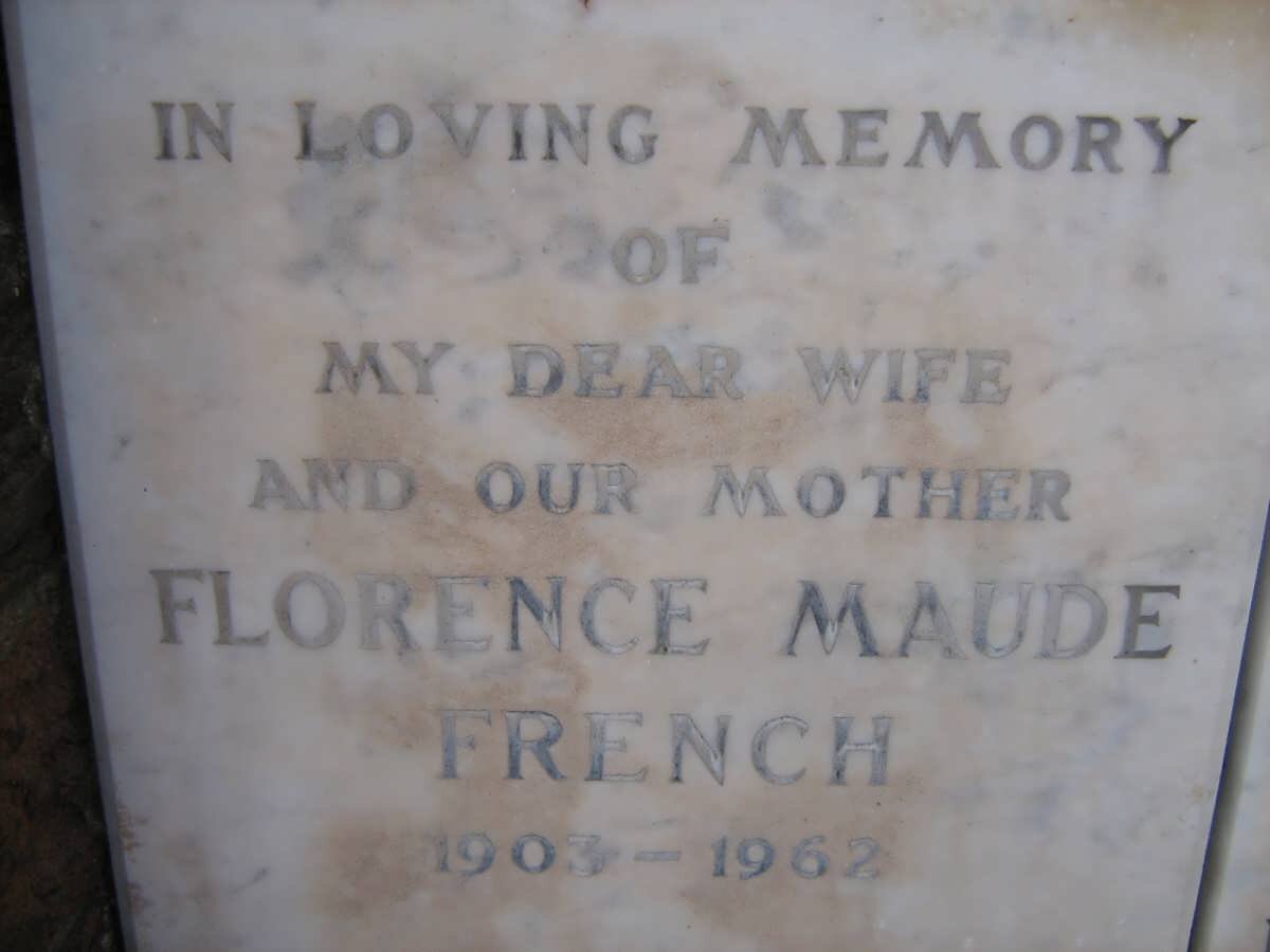 FRENCH Florence Maude 1903-1962