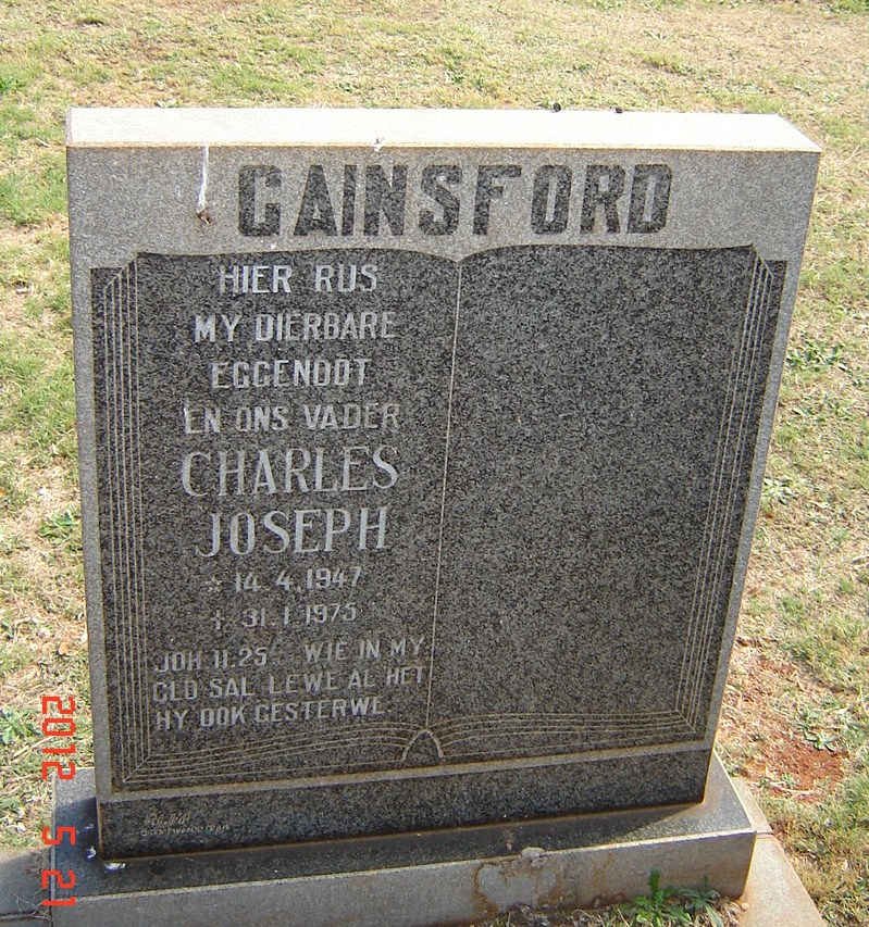 GAINSFORD Charles Joseph 1947-1975