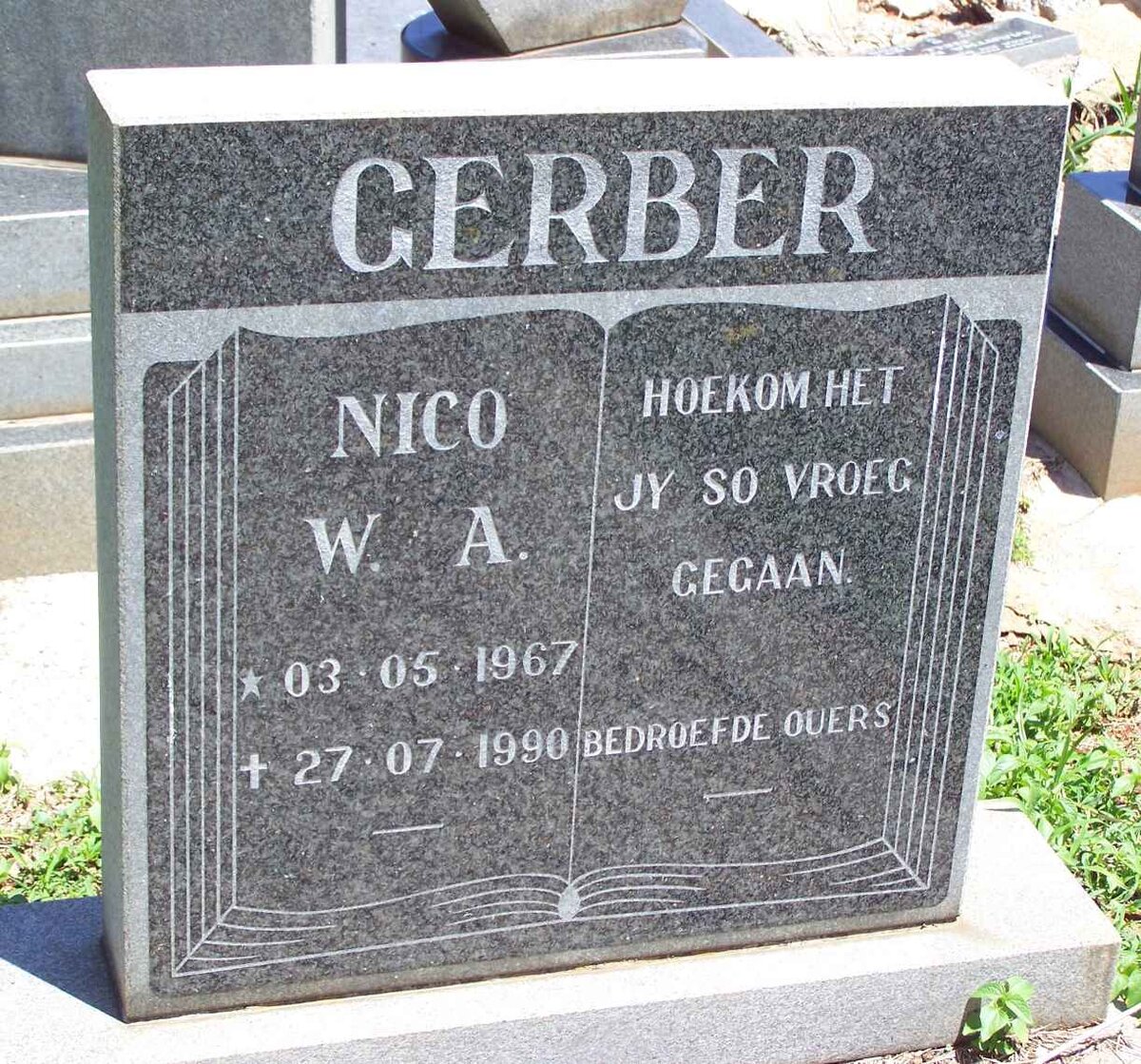 GERBER Nico W.A. 1967-1990