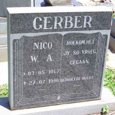 GERBER Nico W.A. 1967-1990