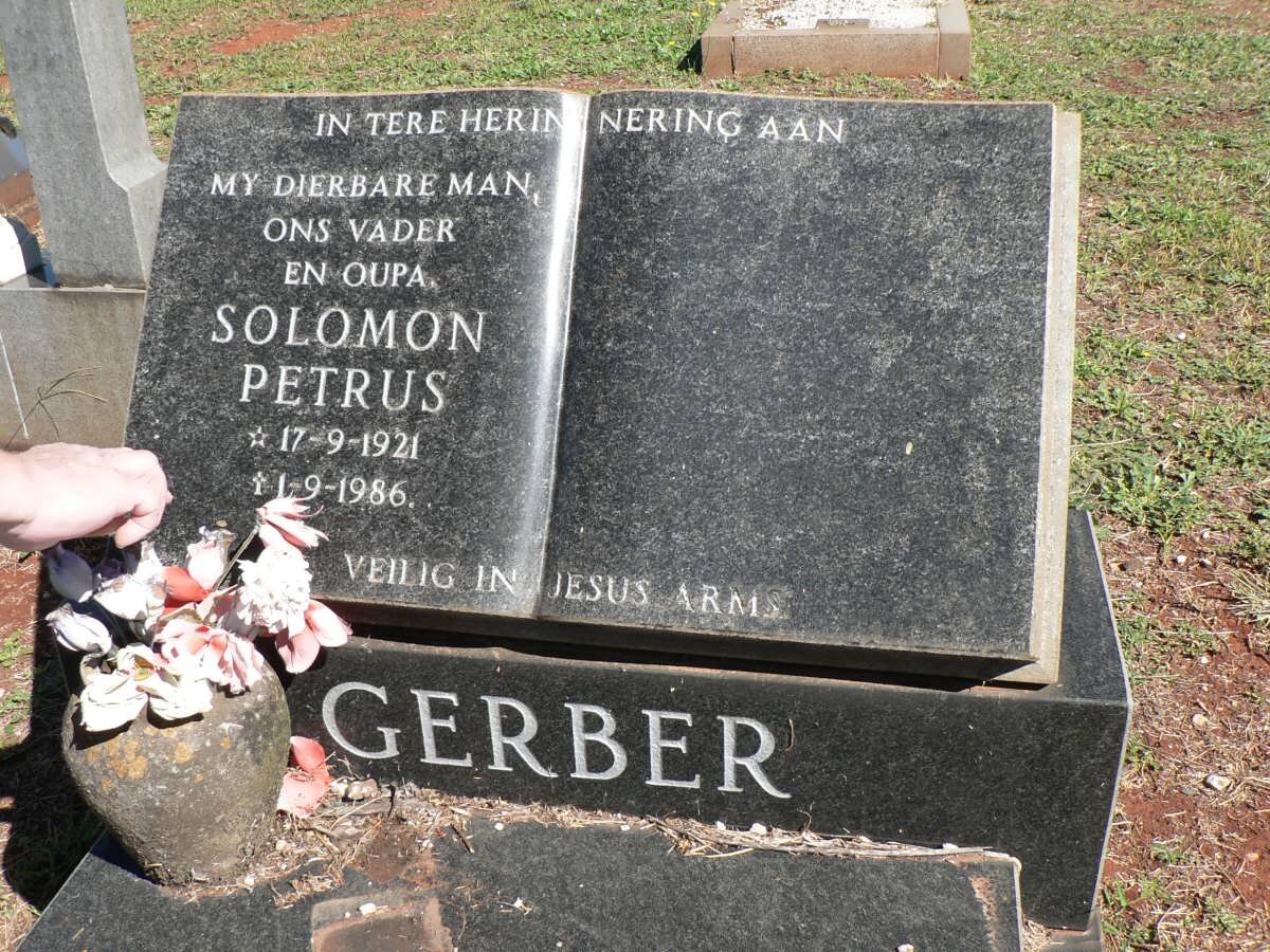 GERBER Solomon Petrus 1921-1986