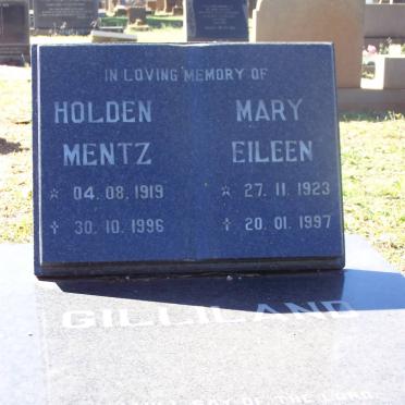 GILLILAND Holden Mentz 1919-1996 &amp; Mary Eileen 1923-1997