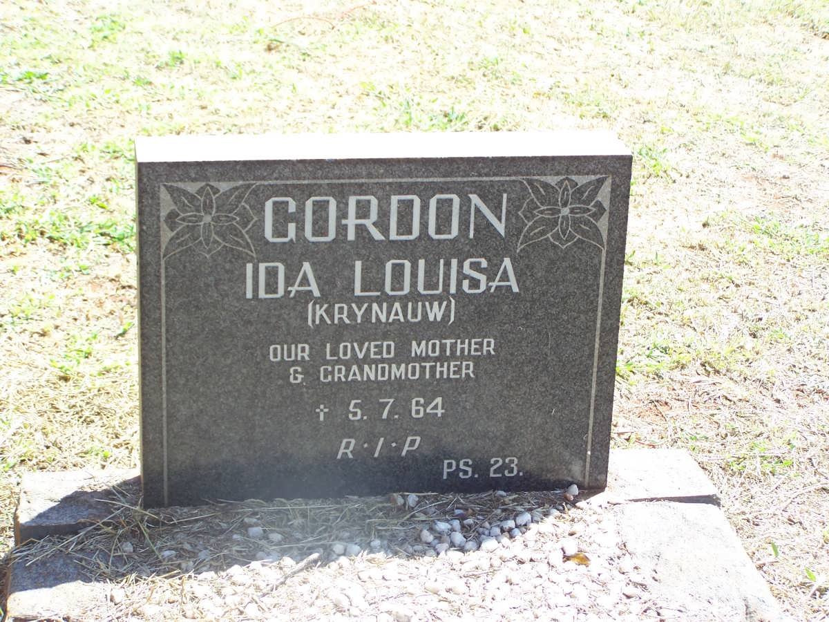GORDON Ida Louisa nee KRYNAUW -1964