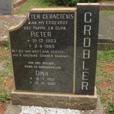 GROBLER Pieter 1903-1969 &amp; Dina 1921-2001