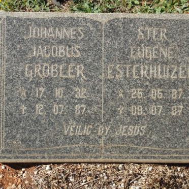 GROBLER Johannes Jacobus 1932-1987 :: ESTERHUIZEN Ster Eugene 1987-1987