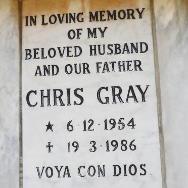 GRAY Chris 1954-1986