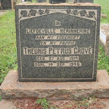 GROVÉ Theunis Petrus 1914-1946