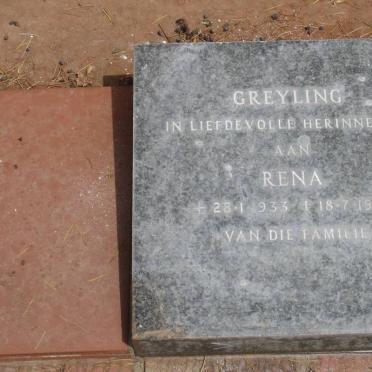 GREYLING Rena 1933-1980
