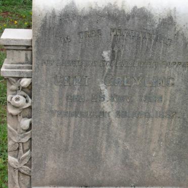 GREYLING Gert 1905-1932