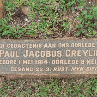 GREYLING Paul Jacobus 1914-1936