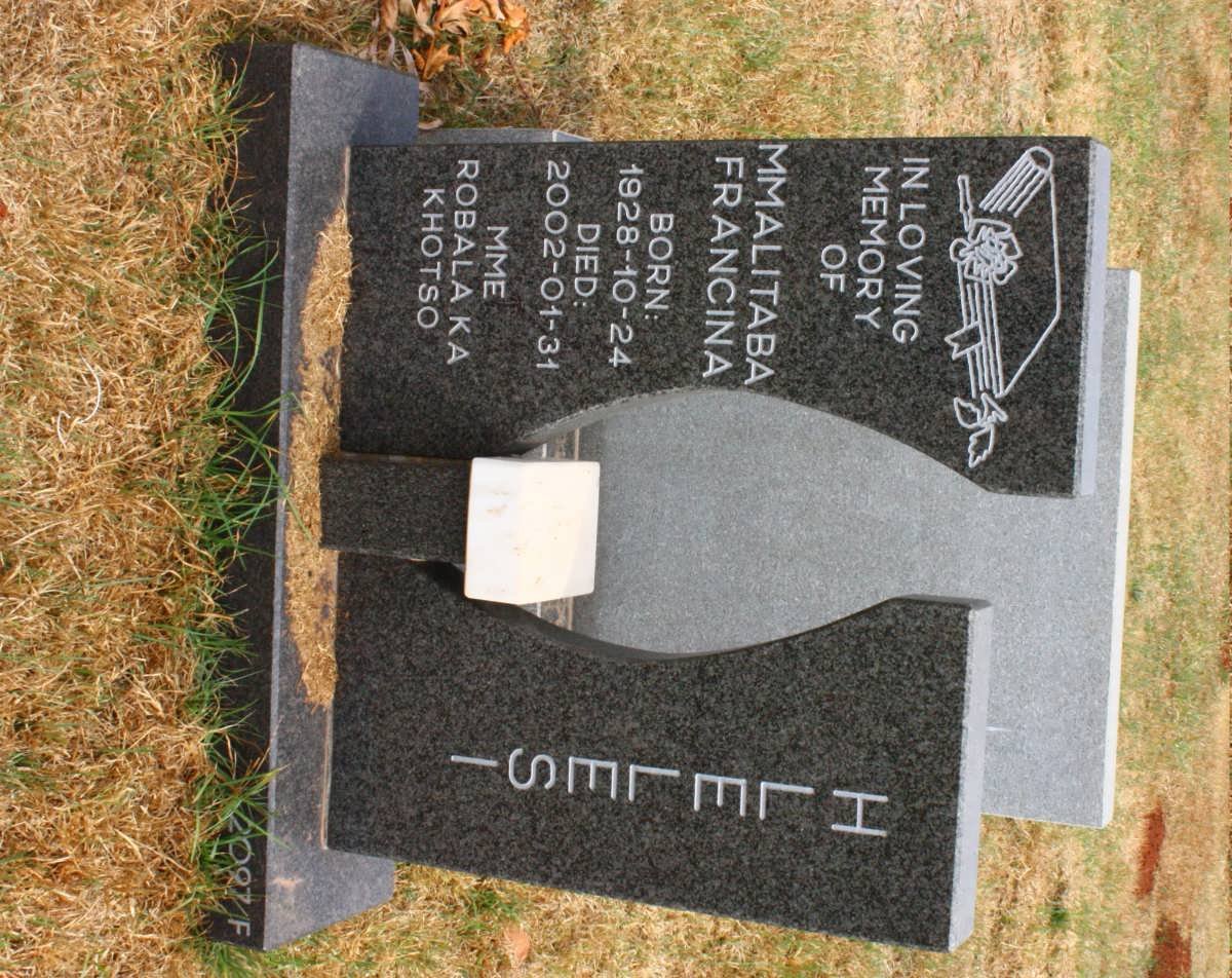 HLELESI Mmalitaba Francina 1928-2002