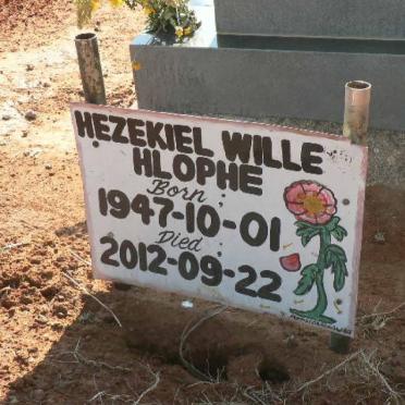 HLOPHE Hezekiel Wille 1947-2012