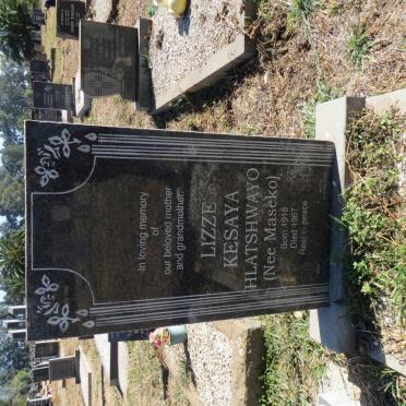 HLATSHWAYO Lizze Kesaya nee MASEKO 1918-1967