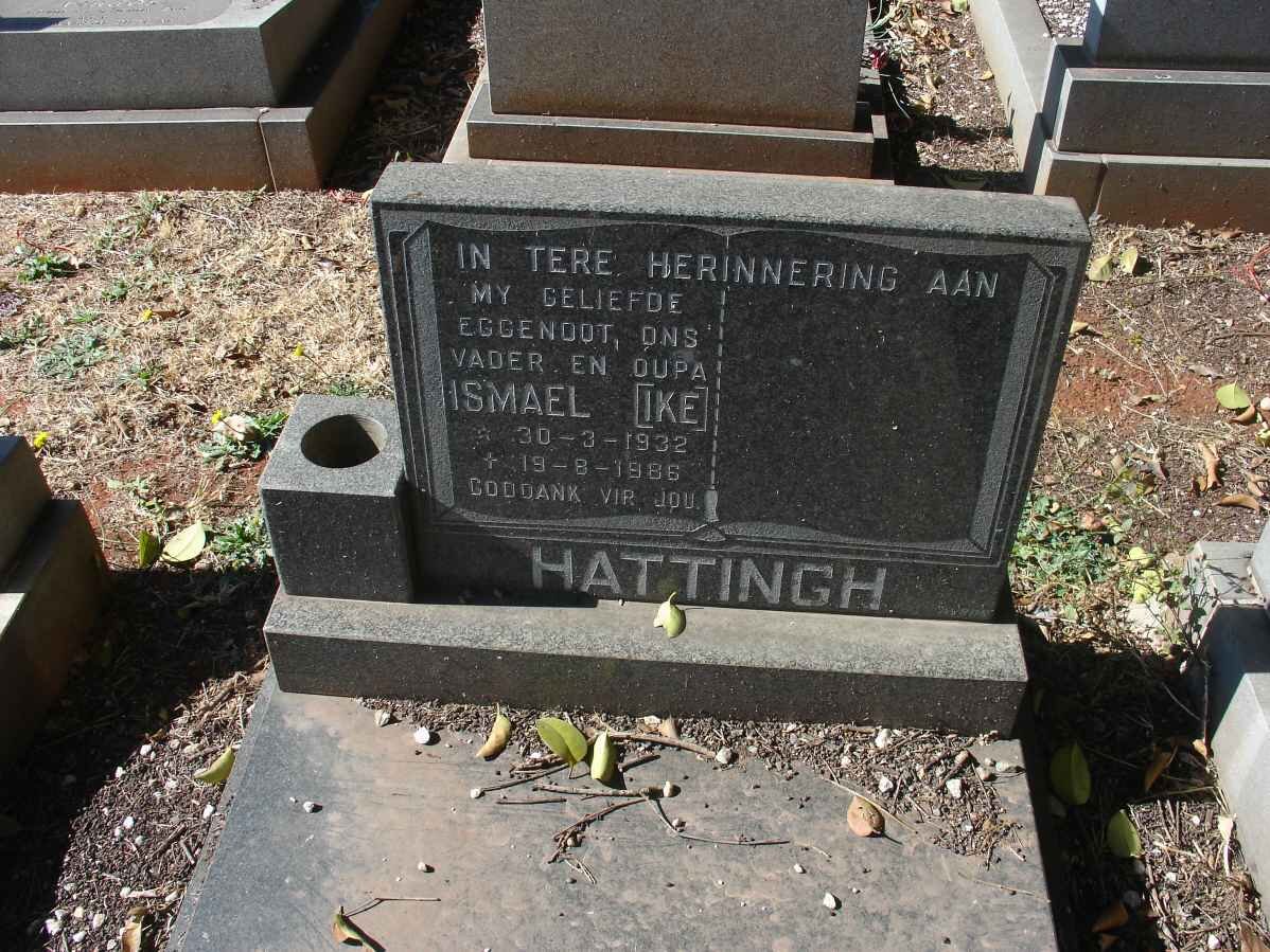 HATTINGH Ismael 1932-1986