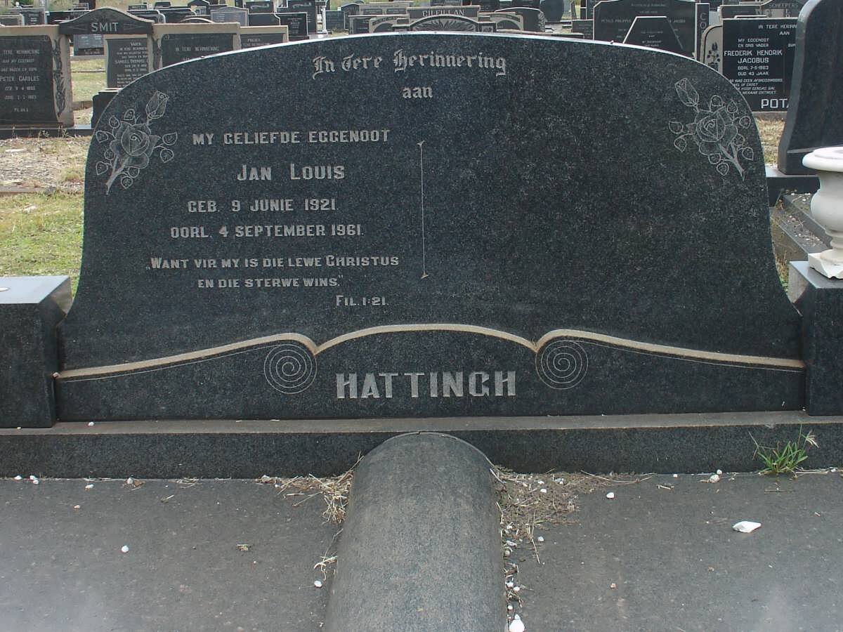 HATTINGH Jan Louis 1921-1961