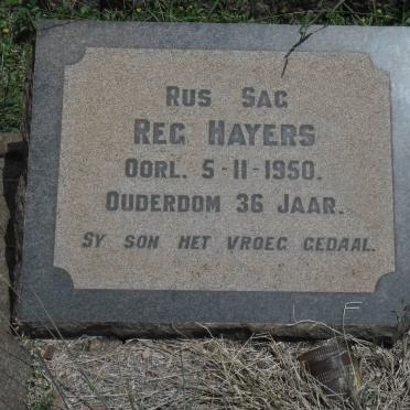 HAYERS Reg -1950
