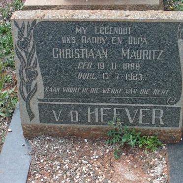 HEEVER Christiaan Mauritz, v.d. 1899-1963