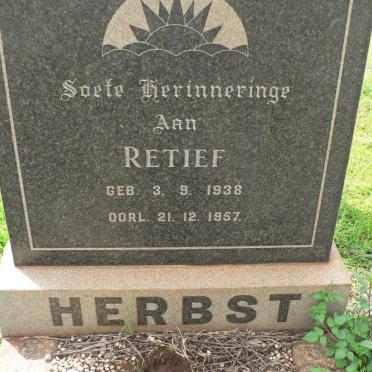 HERBST Retief 1938-1957