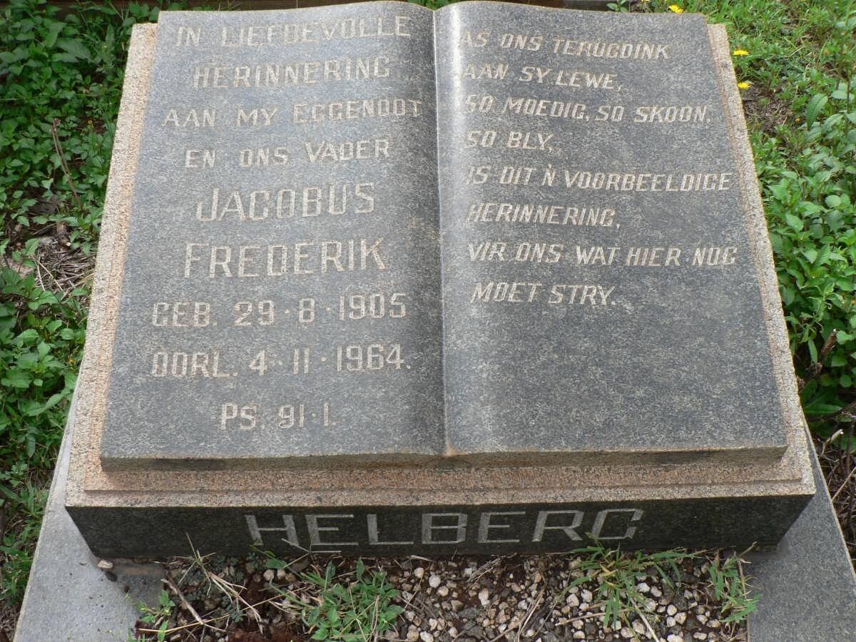 HELBERG Jacobus Frederik 1905-1964
