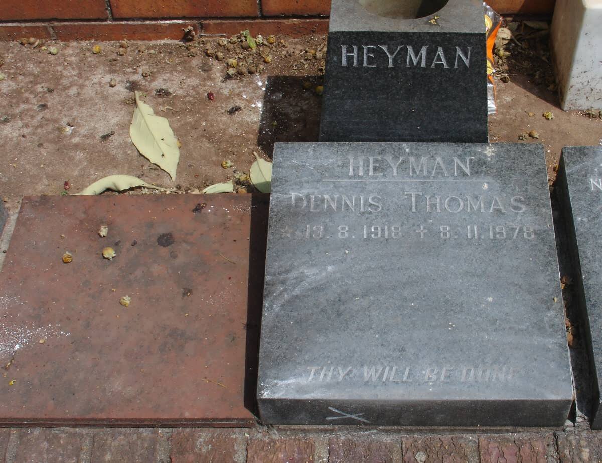 HEYMAN Dennis Thomas 1918-1978