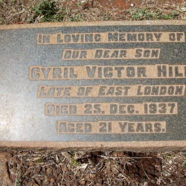 HILL Cyril Victor -1937