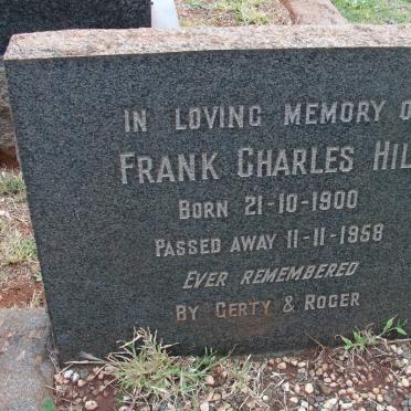 HILL Frank Charles 1900-1958