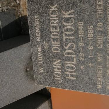 HOLDSTOCK John Diederick 1940-1986