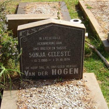 HOGEN Sonja Celeste, van der 1960-1974