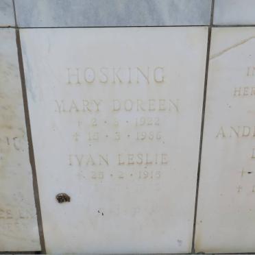 HOSKING Ivan Leslie 1915-? &amp; Mary Doreen 1922-1986