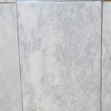 HUNTINGDON Harold -1990 :: HUNTINGDON Colin -1988