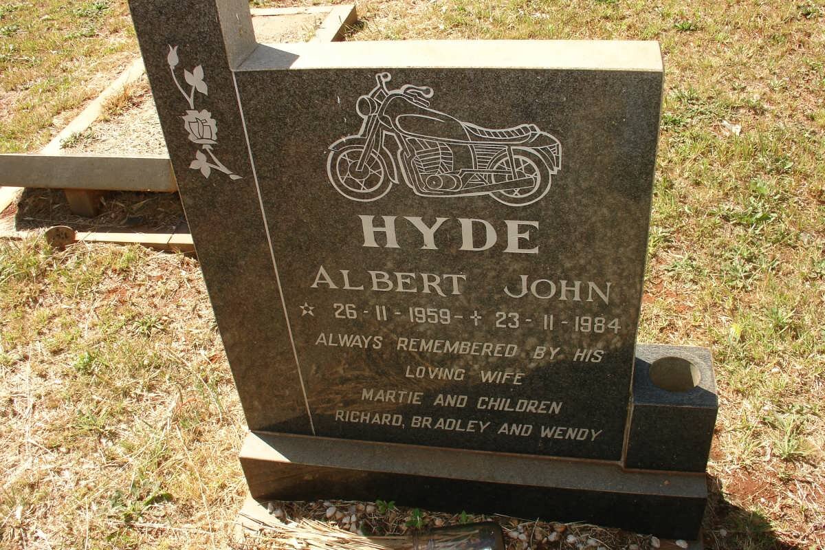 HYDE Albert John 1959-1984