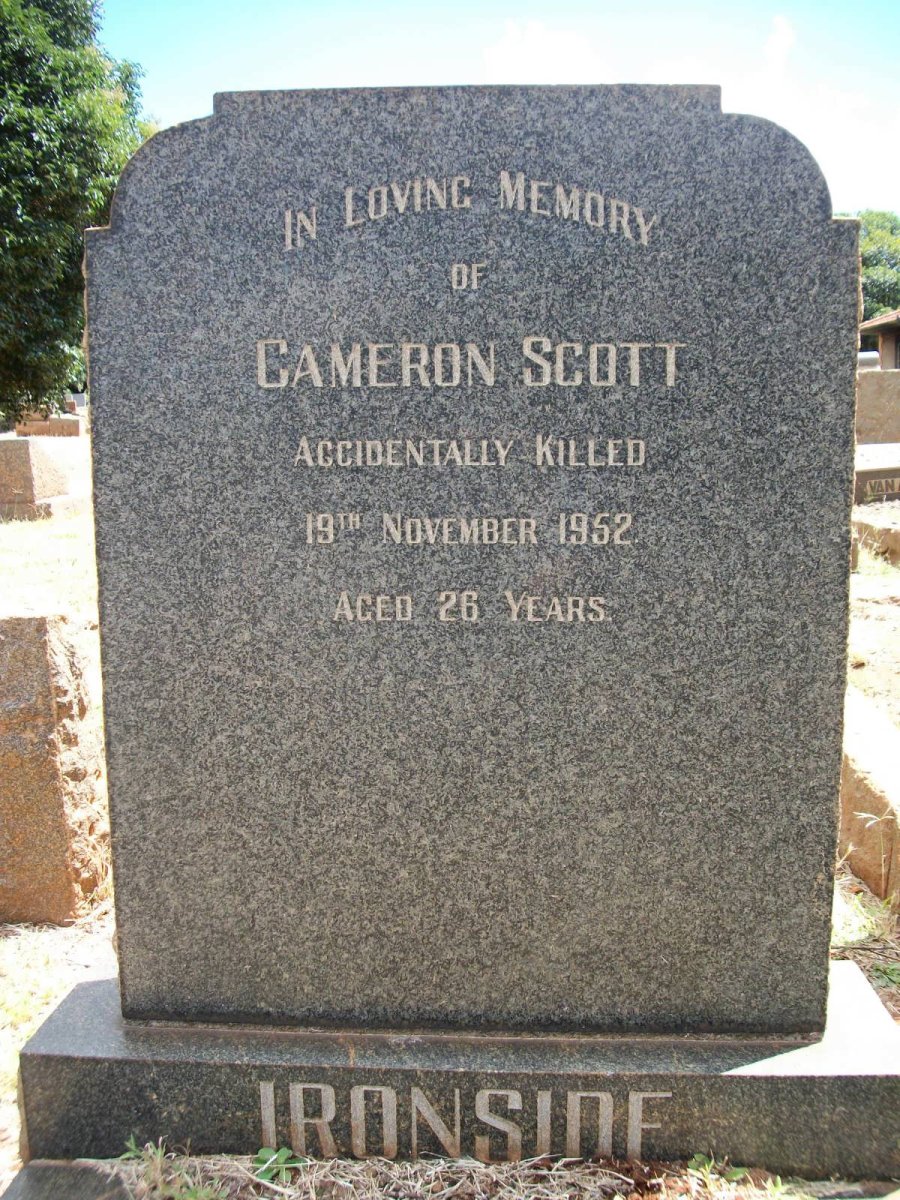 IRONSIDE Cameron Scott -1952