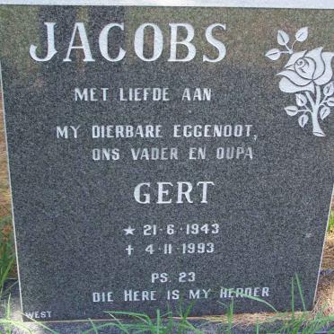 JACOBS Gert 1943-1993