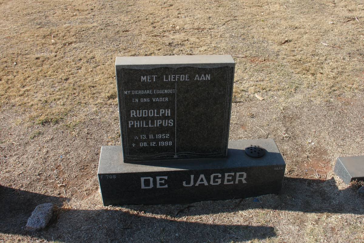 JAGER Rudolph Phillipus, de 1952-1998