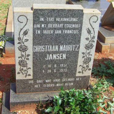 JANSEN Christiaan Mauritz 1951-1975